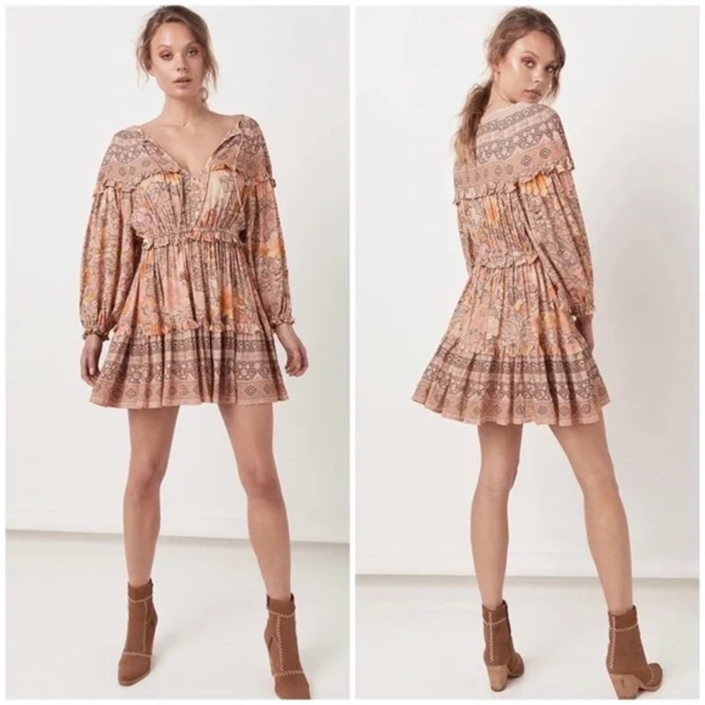 Spell Earthy Long Sleeve Dress